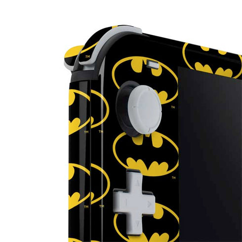 DC Comics Batman Logo Pattern Nintendo Switch Lite Skin